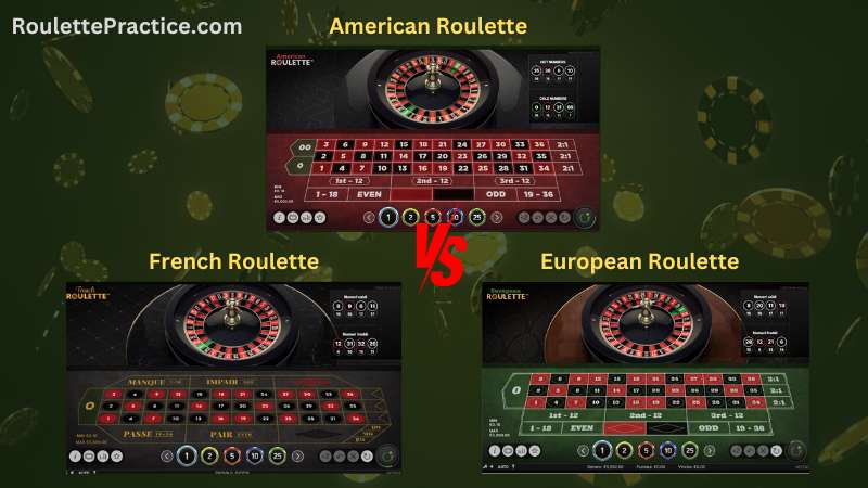 American vs. European vs. French Roulette